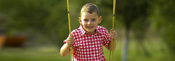 Child Playing Outdoors in Fort Wayne IN