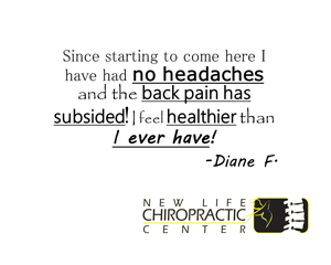 Chiropractic Fort Wayne IN Patient Testimonial at New Life Chiropractic