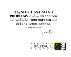 Chiropractic Fort Wayne IN Patient Testimonial at New Life Chiropractic