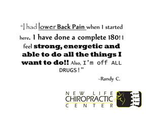 Chiropractic Fort Wayne IN Patient Testimonial at New Life Chiropractic