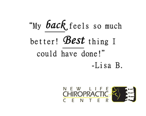 Chiropractic Fort Wayne IN Patient Testimonial at New Life Chiropractic